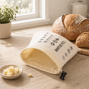Krustengut- Brotbeutel aus Bienenwachs und Baumwolle