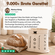 Krustengut- Brotbeutel aus Bienenwachs und Baumwolle